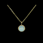 collar aguamarina gold filled