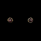 aretes dormilonas gold filled granate